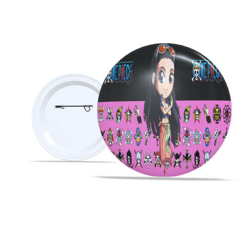 Placas e Quadros Decorativos 🏴‍☠️ Kit 10 Botton 5,8cm Personalizado One Piece Luffy, Zoro, Nami, Ace e Mais Personagens! - Botton - #