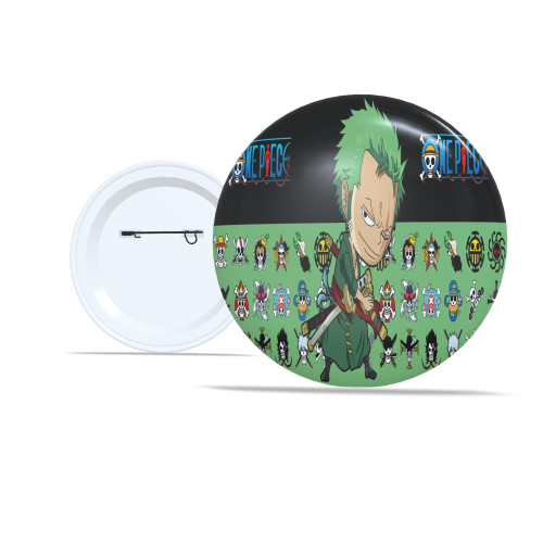Placas e Quadros Decorativos 🏴‍☠️ Kit 10 Botton 5,8cm Personalizado One Piece Luffy, Zoro, Nami, Ace e Mais Personagens! - Botton - #