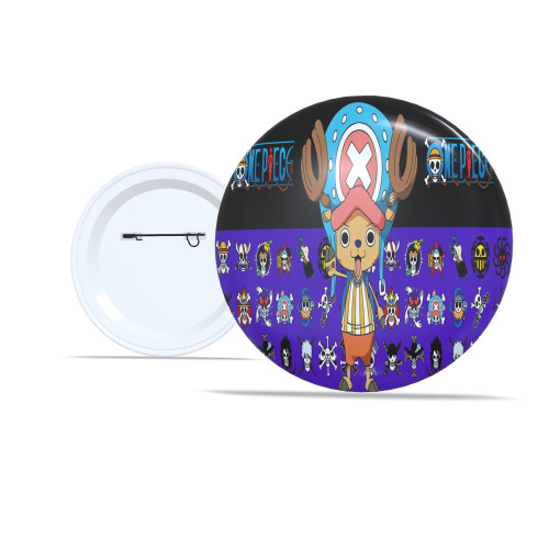 Placas e Quadros Decorativos 🏴‍☠️ Kit 10 Botton 5,8cm Personalizado One Piece Luffy, Zoro, Nami, Ace e Mais Personagens! - Botton - #