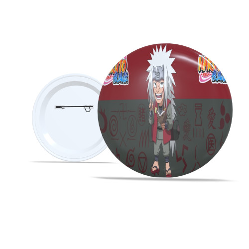 Chaveiro 🌀 Kit Com 5 Botton 5,8cm Personalizado Naruto Anime Ninja Presente Criativo Geek Otaku-Botton-
