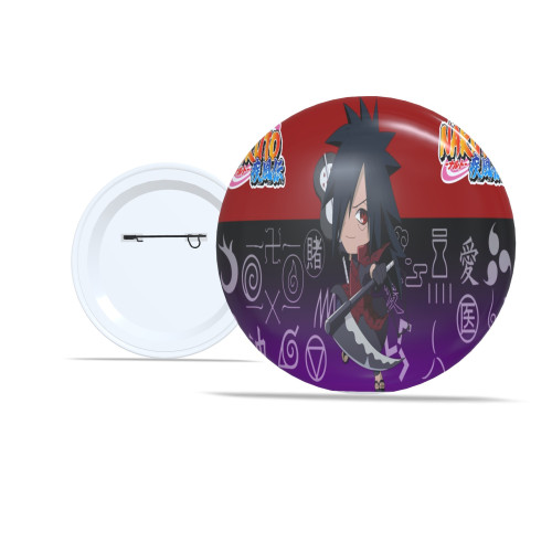 Chaveiro 🌀 Kit Com 5 Botton 5,8cm Personalizado Naruto Anime Ninja Presente Criativo Geek Otaku - Botton - #