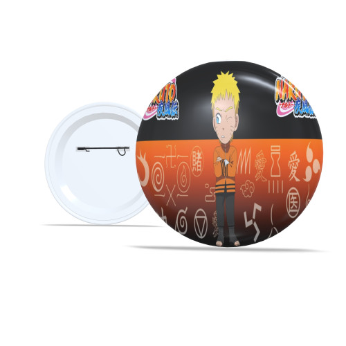 Chaveiro 🌀 Kit Com 5 Botton 5,8cm Personalizado Naruto Anime Ninja Presente Criativo Geek Otaku - Botton - #