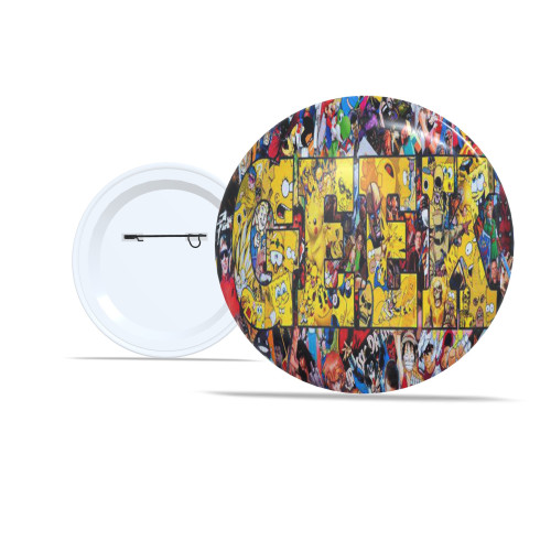Placas e Quadros Decorativos 👾 Kit 10 Botton 4,4cm Personalizado Geek Ideal para Mochila, Roupa e Presentes - Botton - #