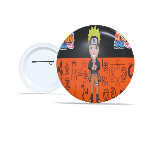 Placas E Quadros Decorativos 🔥kit Com 10 Botton 5,8cm Naruto Personalizado Personagens Anime Acessório Geek Otaku - Botton - #