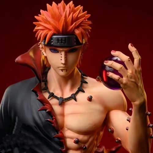 Action figure do Pain Naruto Shippuden com base sem caixa 22cm - Naruto Shippuden - #