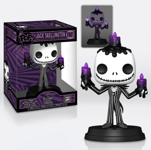 [[prÉ-venda] Funko Pop - Disney: The Nightmare Before Christmas - Jack Skellington Halloween 1501 (light-up ) FUNKO POP #1501 - Produto Original