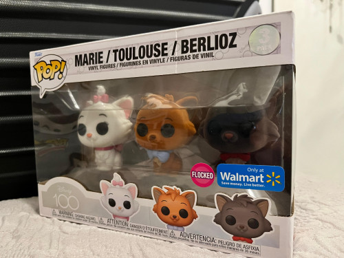 Funko Pop Aristogatas/ Aristocats - Marie Toulouse e Berlioz FLOCKED - Pop Pack - #3