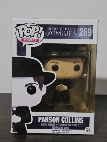 Funko Pop Parson Collins 269 Caixa Desbotada / Caixa Danificada / Blister Amarelado Orgulho E Preconceito E Zumbis Pride + Prejudice + Zombies #269 - Produto Original