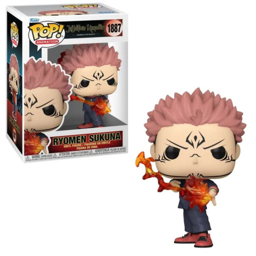 Boneco Funko Pop! Jujutsu Kaisen - Sukuna com Flecha de Fogo-Jujutsu Kaisen-1887