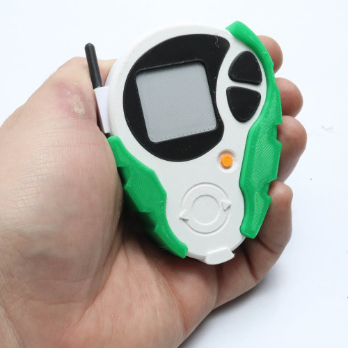 Digivice D3 Digimon Adventure 02 Impressão 3D - Verde / Branco Digimon Adventure 2 # - Produto Original