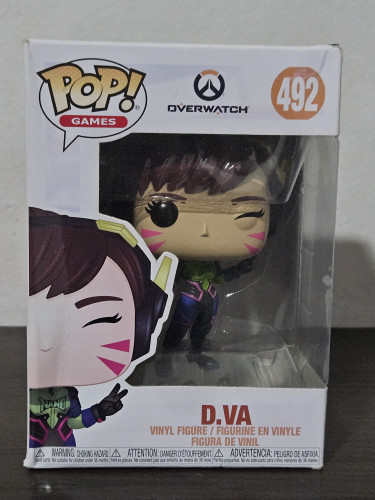 Funko Pop D. Va 492 Sem Selo / Caixa com Detalhes Overwatch #492 - Produto Original
