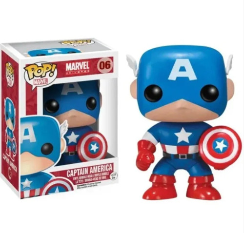 Funko Pop! Marvel - Capitão America / Captain America - #06 Captain América #0 - Produto Original