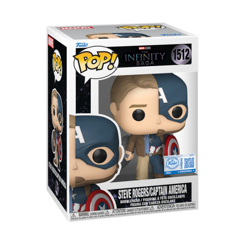 Funko Pop Steve Rogers / Captain America Exclusivo-Marvel Infinity Saga-1512