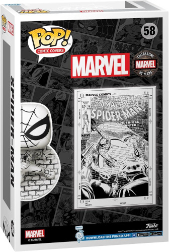 Funko Pop Comic Cover: Marvel's 85th - Spider-man - Spider-man​ - Marvel Comics - Collectable Vinyl Figure-SPIDER MAN-58