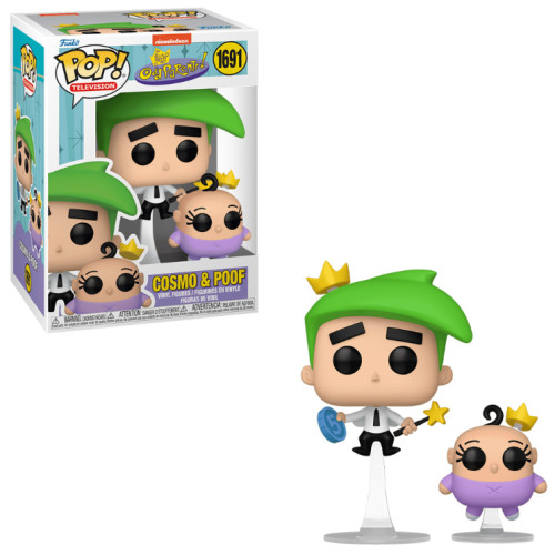 Funko Pop - Os Padrinhos Magicos / Fairly Oddparents - Cosmo & Poof 1691 - Os Padrinhos Mágicos - The Fairly Odd Parents - #1691 FUNKO POP #1691 - Produto Original