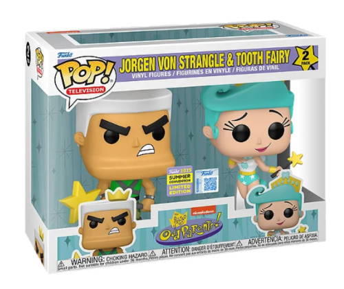 Funko Pop - O Padrinhos Magicos / Fairly Pdd Parents - 2 Pack Jorgen Von Strangle & Tooth Fairy - Os Padrinhos Mágicos - The Fairly Odd Parents - #1 FUNKO POP #1 - Produto Original