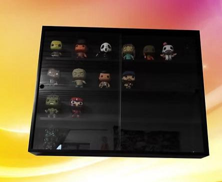 Expositor Estante 24 Nichos - Preto Compatível C/ Funko Pop - Expositor Expositor # - Produto Original