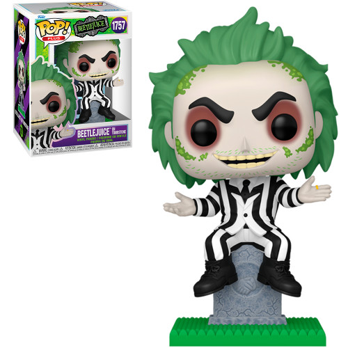 Funko Pop Plus: Beetlejuice on Tombstone Beetlejuice #1757 - Produto Original
