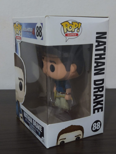 Funko Pop Nathan Drake 88 Caixa Amarelada Com Detalhes / Funko com Detalhes na Pintura - Uncharted 4 - #88