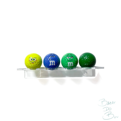 Suporte De Parede Expositor Para 4 Bola De Golf / Golfe-Expositor-