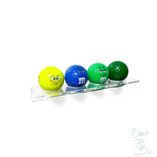 Suporte De Parede Expositor Para 4 Bola De Golf / Golfe - Expositor - #