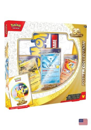 (ing) Caixa - Celebração De 30 Anos - Coleção Pôster - Box 30th Celebration Poster Collection Pokemon # - Produto Original