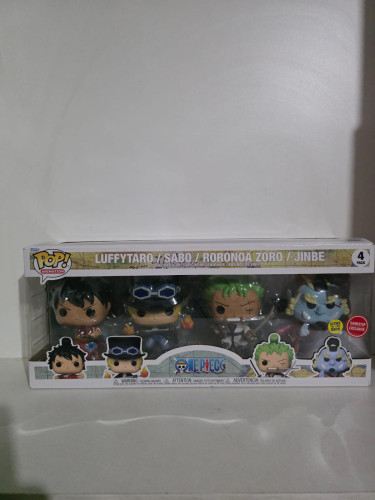 Funko Pop Luffytaro / Sabo / Roronoa Zoro / Jinbe GLOW-One Piece-4