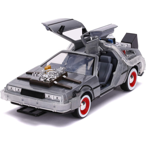 Action Figures Miniatura Jada Back to the Future III DeLorean Time Machine Faroeste 1/24 c/ Luz Die-Cast - De Volta Para O Futuro - #