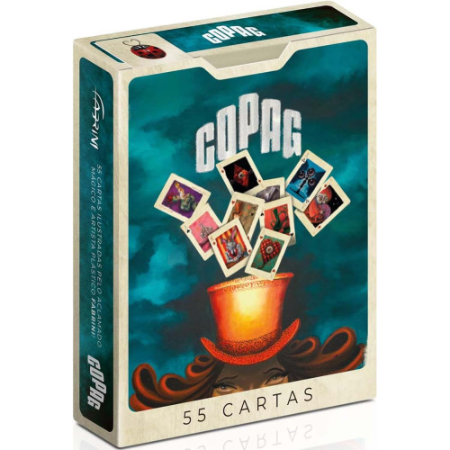 BARALHO DE CARTAS FABRINI COPAG 55 CARTAS P/ MAGICA JOGOS-Jogo De Tabuleiro-