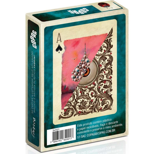 BARALHO DE CARTAS FABRINI COPAG 55 CARTAS P/ MAGICA JOGOS - Jogo De Tabuleiro - #
