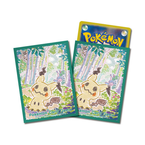 SLEEVE POKÉMON: MIMIKYU GIZ DE CERA VERDE / MIMIKYU CRAYON-Pokemon Estampas Ilustradas-