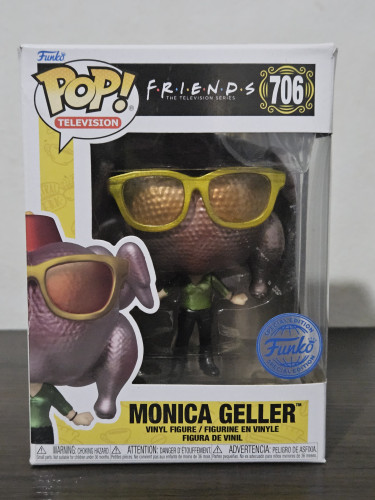 Funko Pop Monica Geller Turkey 706 Metallic / Metálico Caixa Danificada-Friends-706