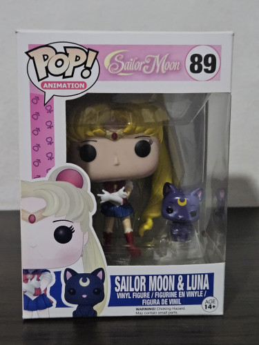 Funko Pop Sailor Moon 89 Caixa levemente desbotada / Original Animation Sailor Moon #89 - Produto Original