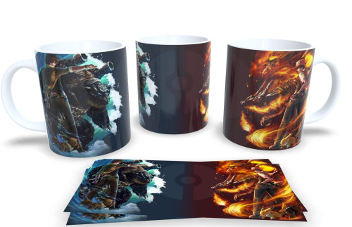 Caneca Anime Colecionável em Porcelana – Presente Geek/ Otaku-Animes-