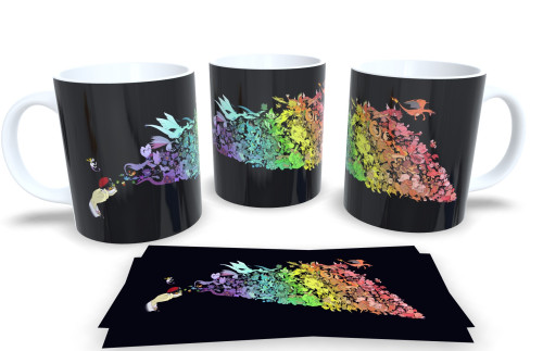 Caneca Anime Colecionável em Porcelana – Presente Geek/ Otaku Animes # - Produto Original