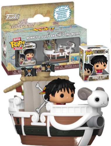 Funko Bitty Pop! Ride - One Piece - Monkey D. Luffy With Going Merry - One Piece - #1 FUNKO POP #1 - Produto Original