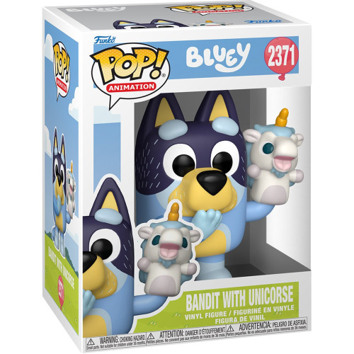 [prÉ-venda] Funko Pop - Bluey - Bandit With Unicorse 2371 FUNKO POP #2371 - Produto Original