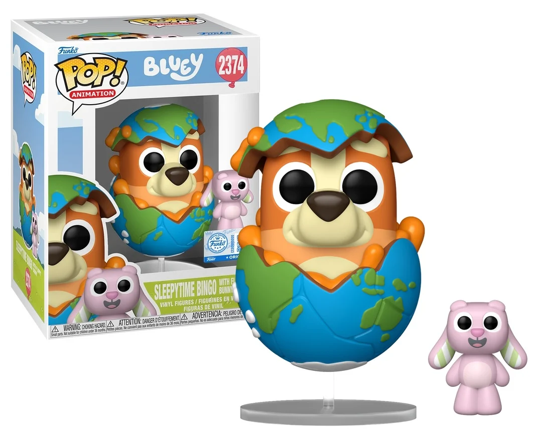 [prÉ-venda] Funko Pop - Bluey - Sleepytime Bingo With Floppy Bunny 2374 FUNKO POP #2374 - Produto Original