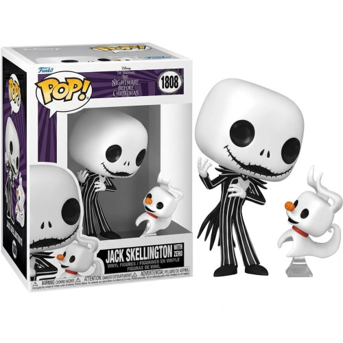 [prÉ-venda] Funko Pop - Disney: The Nightmare Before Christmas - Jack Skellington With Zero 1808 FUNKO POP #1808 - Produto Original