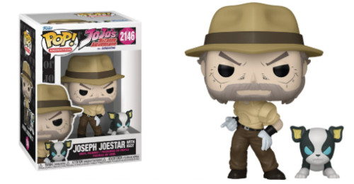[prÉ-venda] Funko Pop-  Jojo's Bizarre Adventure - Joseph Joestar And Iggy  2146-JoJo's Bizarre Adventure: Golden Wind-2146