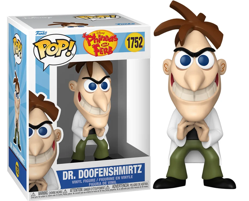 [prÉ-venda] Funko Pop - Phineas & Ferb - Dr. Doofenshmirtz 1752 FUNKO POP #1752 - Produto Original