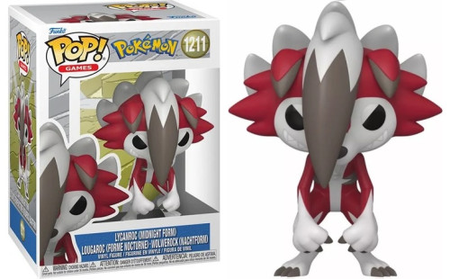 [prÉ-venda] Funko Pop - Pokémon - Lycanroc Midnight Form 1211 FUNKO POP #1211 - Produto Original