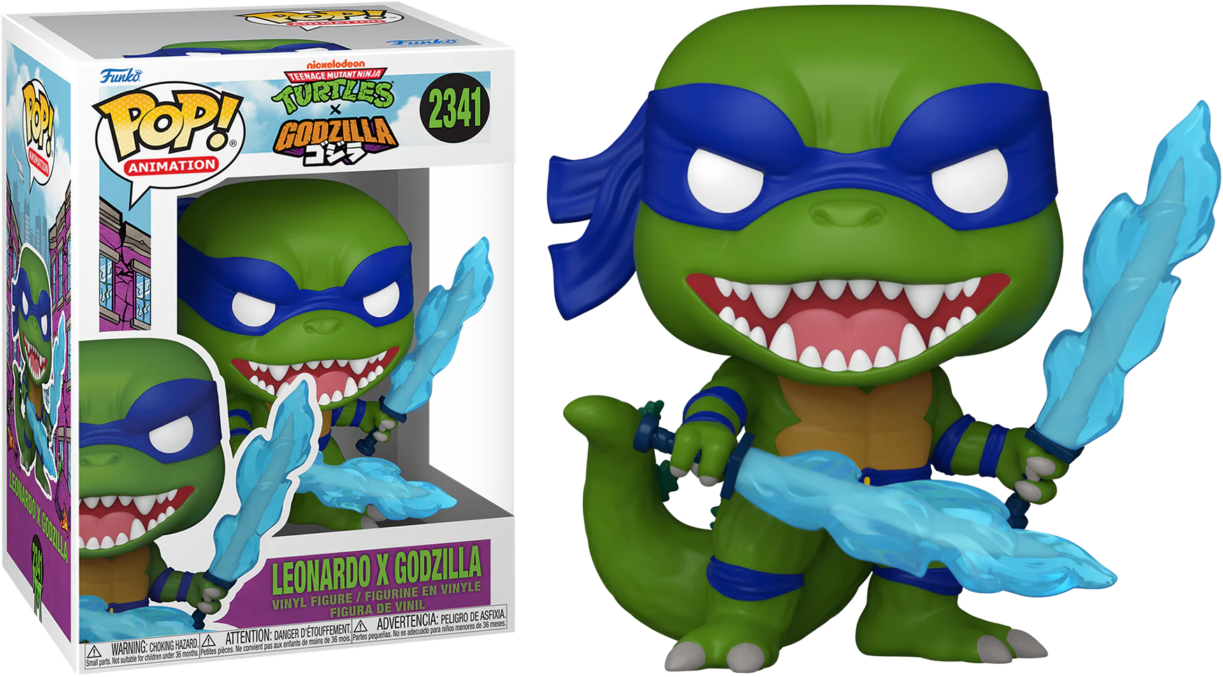 [prÉ-venda] Funko Pop - Teenage Mutant Ninja Turtles X Godzilla - Leonardo X Godzilla 2341 FUNKO POP #2341 - Produto Original