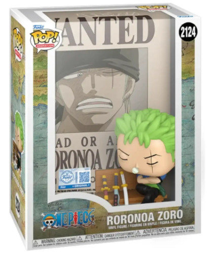 [prÉ-venda] Funko Pop -one Piece: Wanted Poster - Roronoa Zoro 2124 - One Piece - #2124 FUNKO POP #2124 - Produto Original