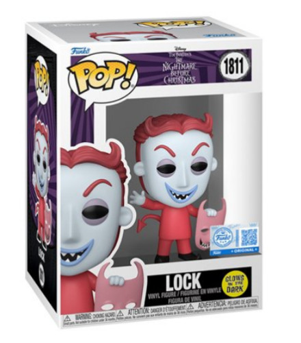 [prÉ-venda] Funko Pop -disney: The Nightmare Before Christmas - Lock 1811 (glow) FUNKO POP #1811 - Produto Original