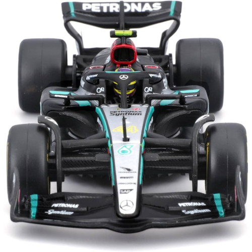 Action Figures Miniatura Bburago Mercedes-AMG F1 W15 E Race 2024 Lewis Hamilton 44 1/43 C/ Piloto - F1 AMG Mercedes-Benz - #