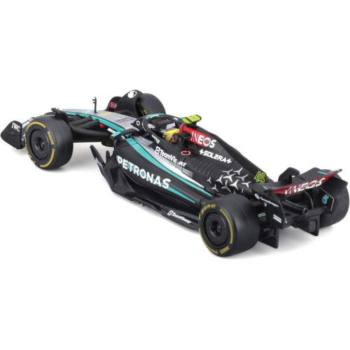 Action Figures Miniatura Bburago Mercedes-AMG F1 W15 E Race 2024 Lewis Hamilton 44 1/43 C/ Piloto - F1 AMG Mercedes-Benz - #