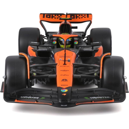 Action Figures Miniatura Bburago McLaren F1 MCL38 Miami Grand Prix 2024 Lando Norris 4 1/24 c/ Piloto - McLaren Formula 1 Team - #