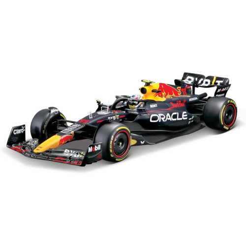 Action Figures Miniatura Bburago Oracle Red Bull Racing RB19 F1 2023 Max Verstappen 1 1/24 c/ Piloto - Oracle Red Bull Racing - #