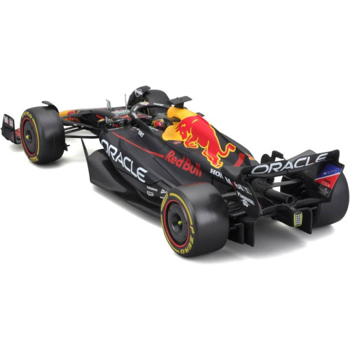 Action Figures Miniatura Bburago Oracle Red Bull Racing RB19 F1 2023 Max Verstappen 1 1/24 c/ Piloto - Oracle Red Bull Racing - #